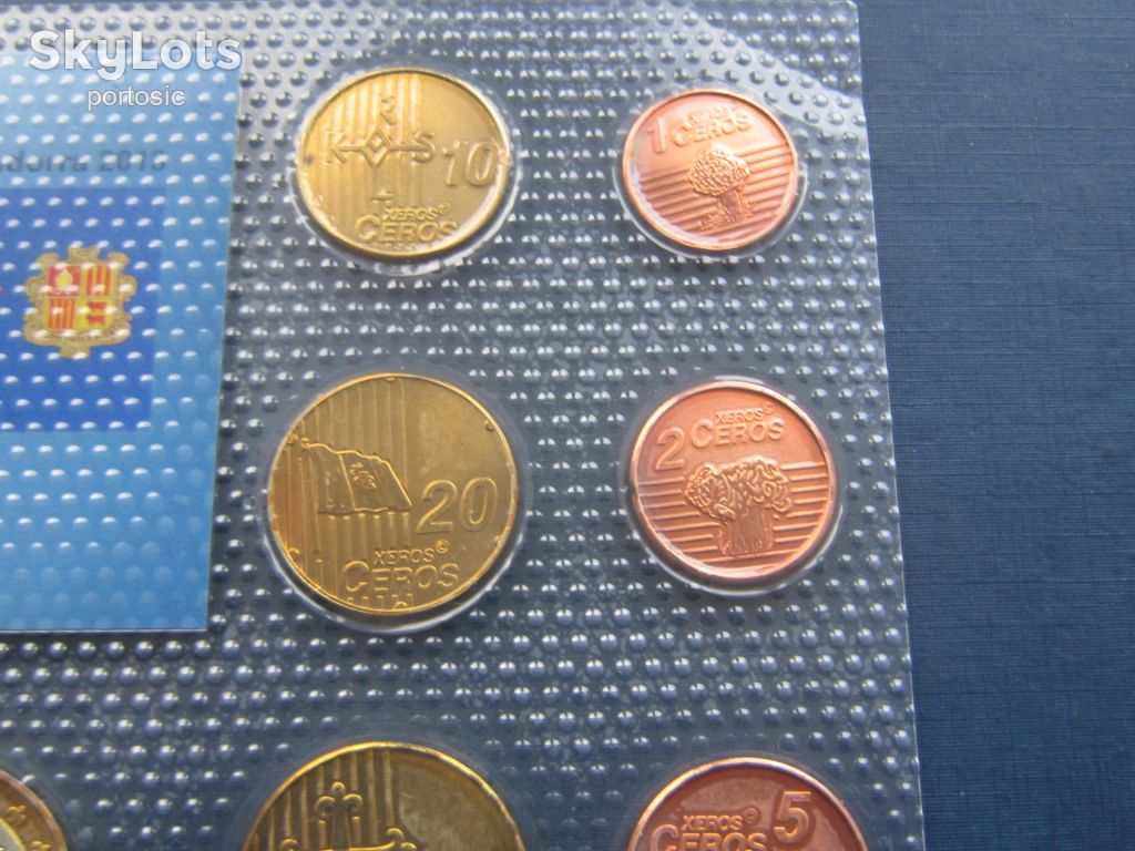Подарочный набор 8 монет Андорра 2013 Проба Европроба фауна этнос UNC - фото фото фото 2