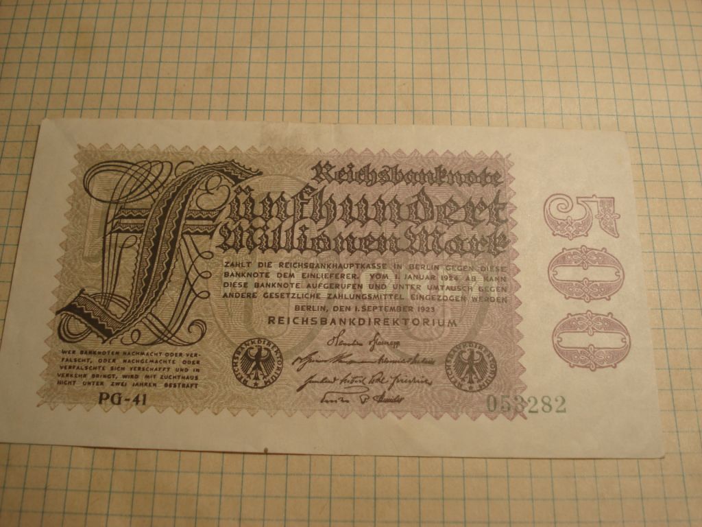500млн марк 1923 Німеччина - фото фото фото 0