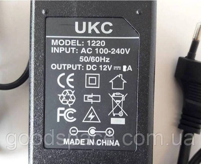 Адаптер Блок живлення Заряджання 12 V  1 A з мережевим BIG - фото фото фото 5