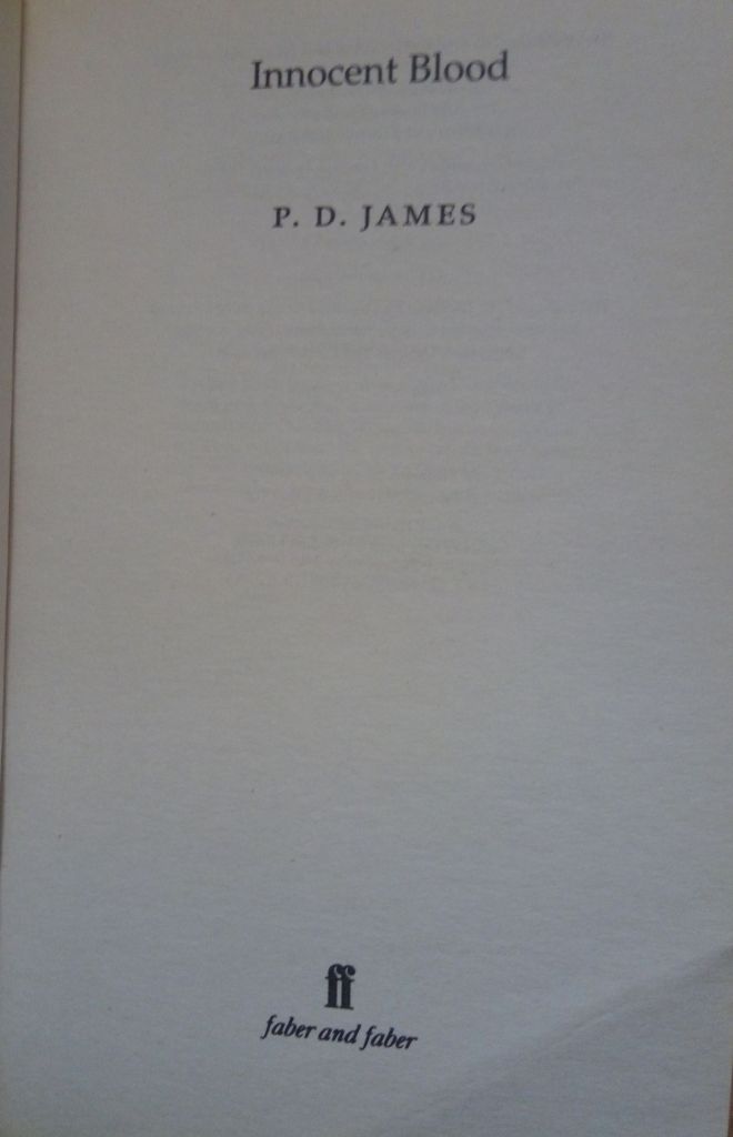Innocent Blood P D James English на Английском книга - фото фото фото 1