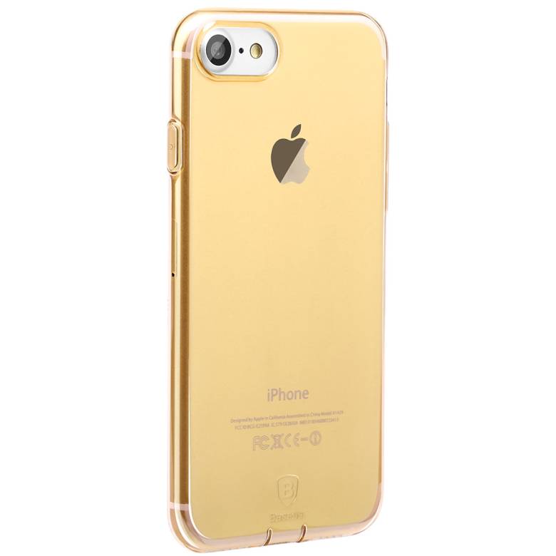 Чехол Baseus для iPhone SE 2020/8/7 Simple Pluggy Gold (ARAPIPH7-A0V) - фото фото фото 1