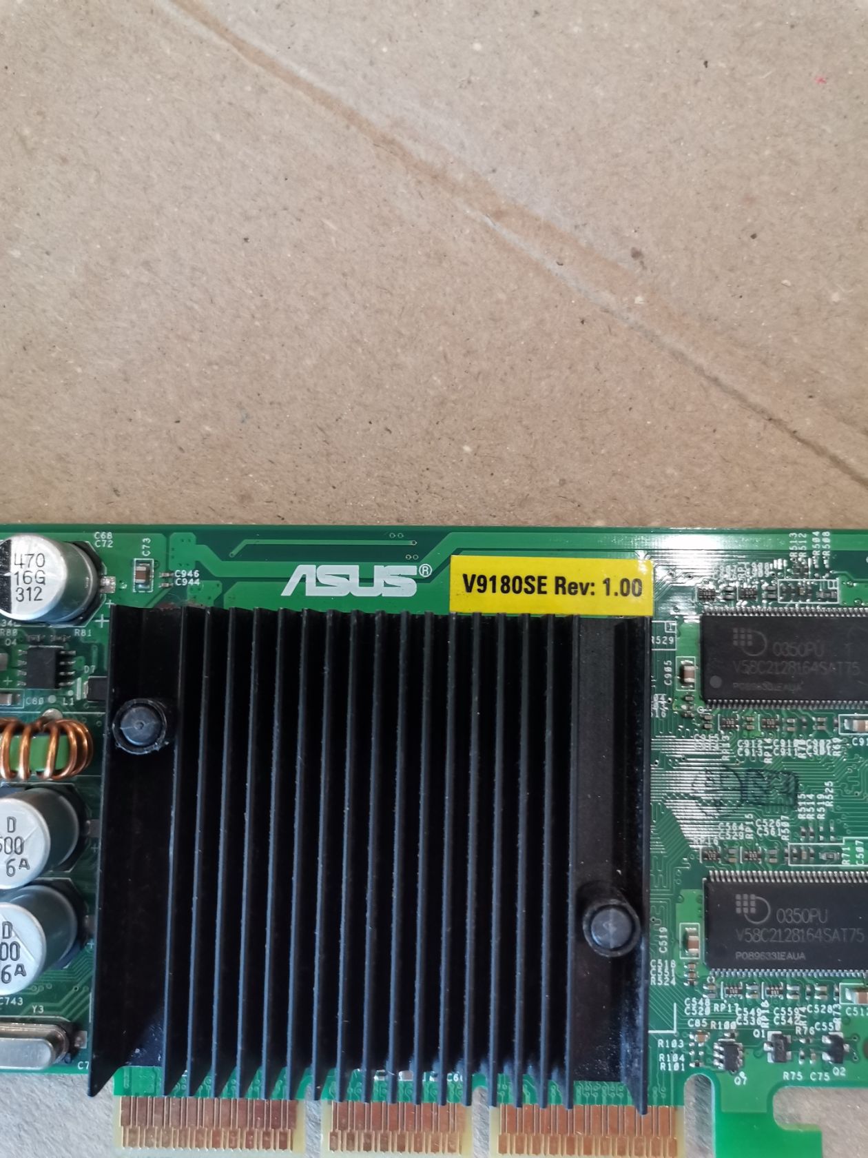 Видеокарта ASUS V9180SE rev.1.0 AGP 8x 64mb DDR - фото фото фото 3