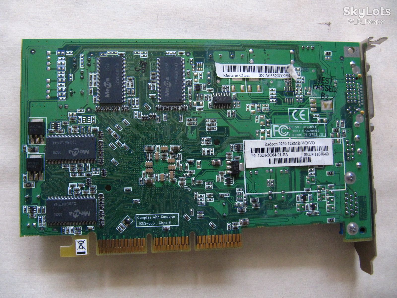 Sapphire Radeon 9250 128Mb V/D/VO, AGP робоча в чудовому стані - фото фото фото 2