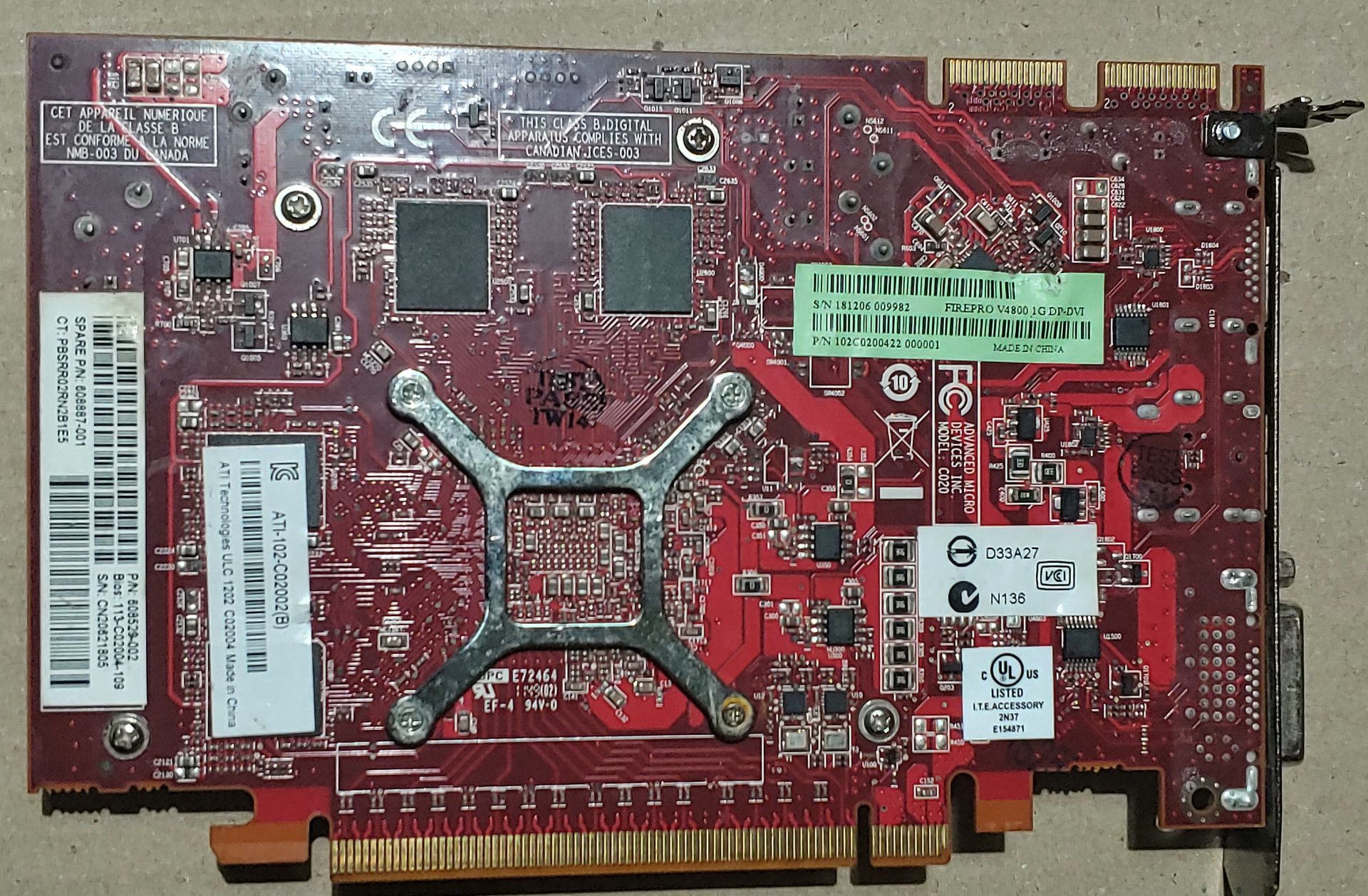Відеокарта PCI-Express AMD FirePro V4800 1GB DP-DVI - фото фото фото 1