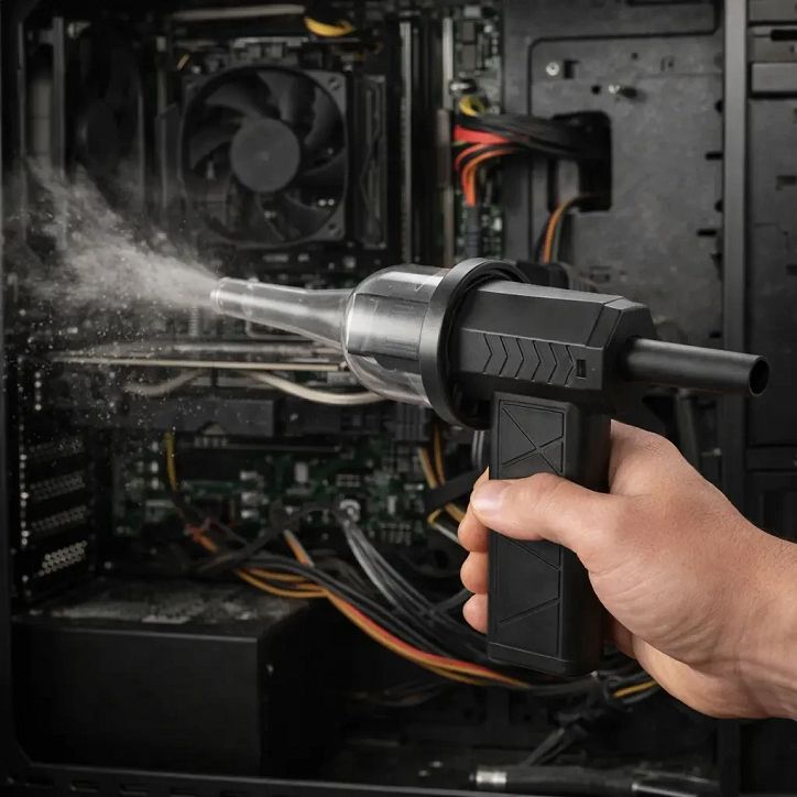 Портативний турбофен USB, турбовентилятор 5000 мАч - фото фото фото 3