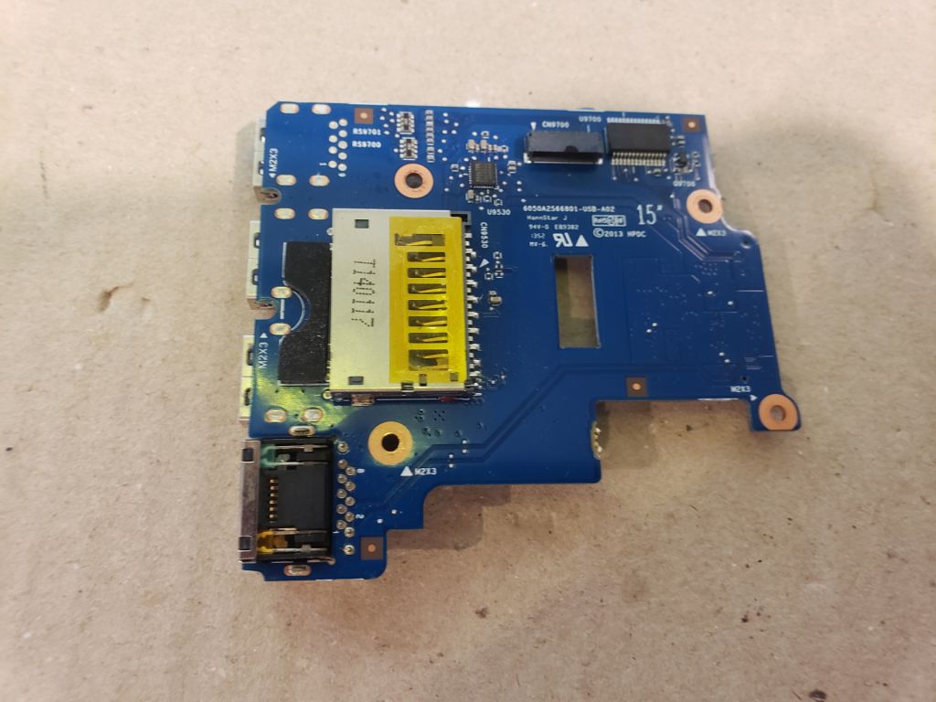 Плата USB + LAN + Card Reader ноутбука  HP ProBook 650 655 G1   (6050A2566801-USB-A02) - фото фото фото 1