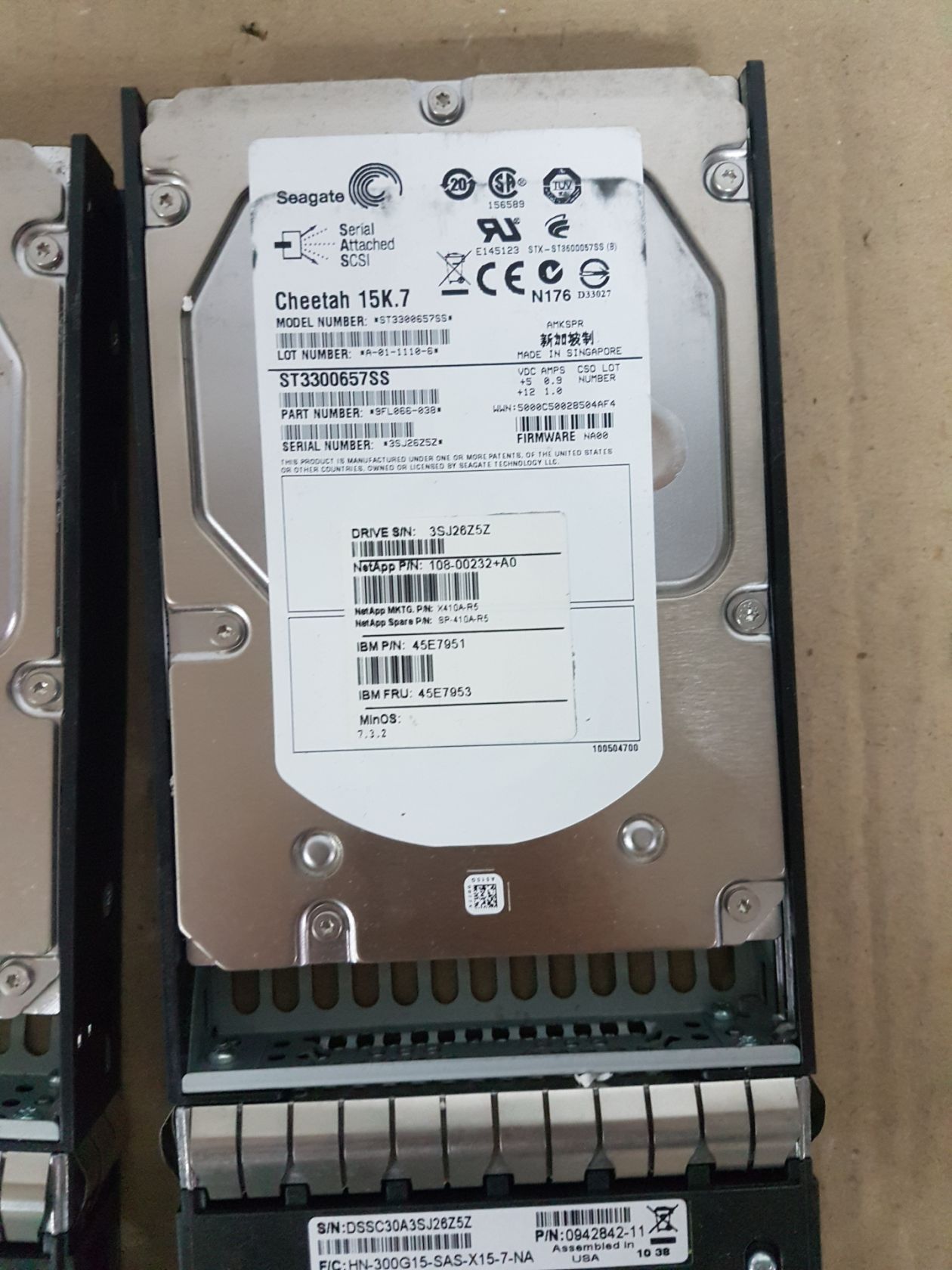 Диски HDD 3.5" SAS 300gb ST3300657SS, 6шт одним лотом,  від 1грн     (№038) - фото фото фото 3