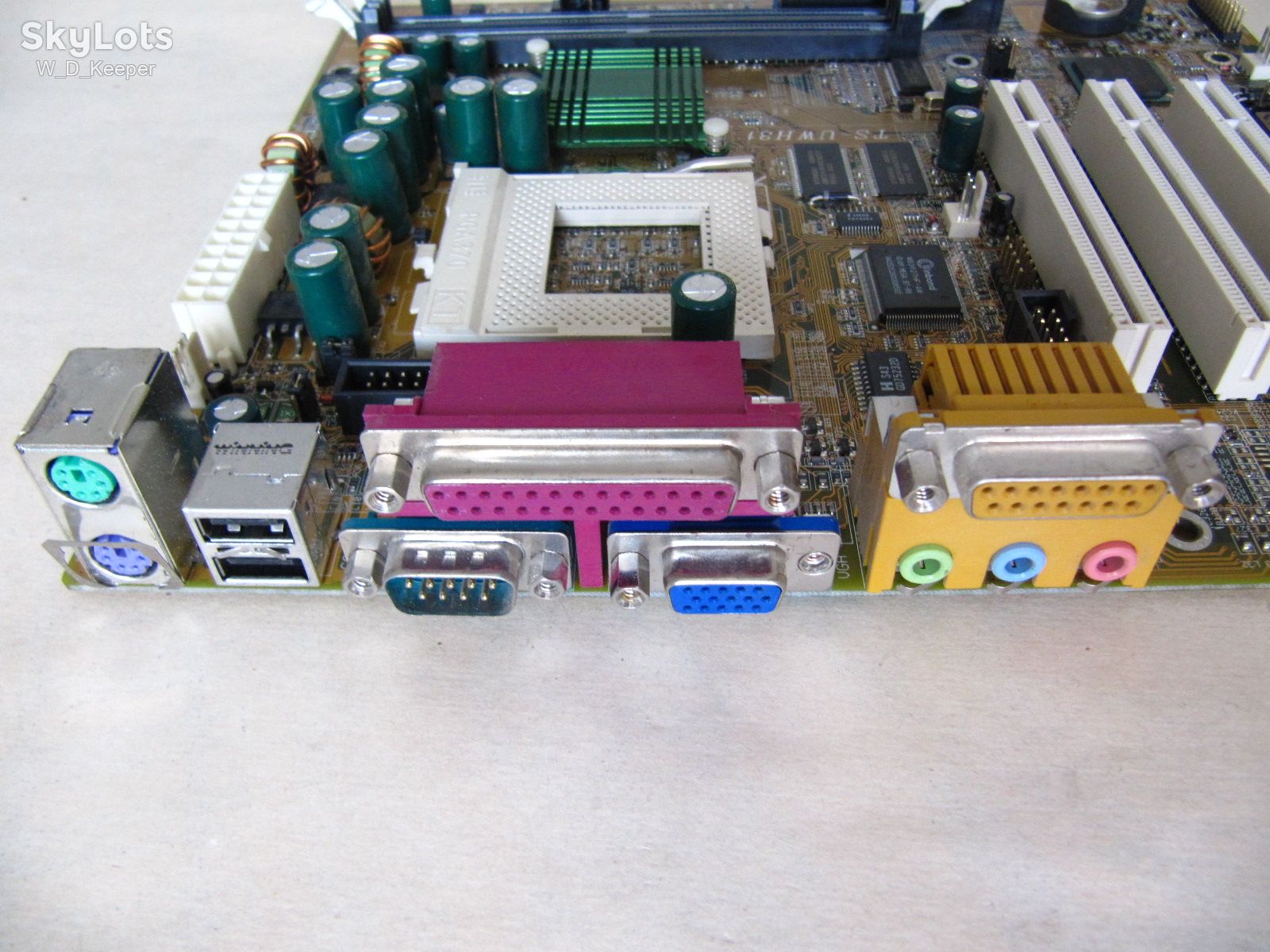 Transcend TS-UWH31 socket 370 рідкісна материнка, робоча - фото фото фото 1