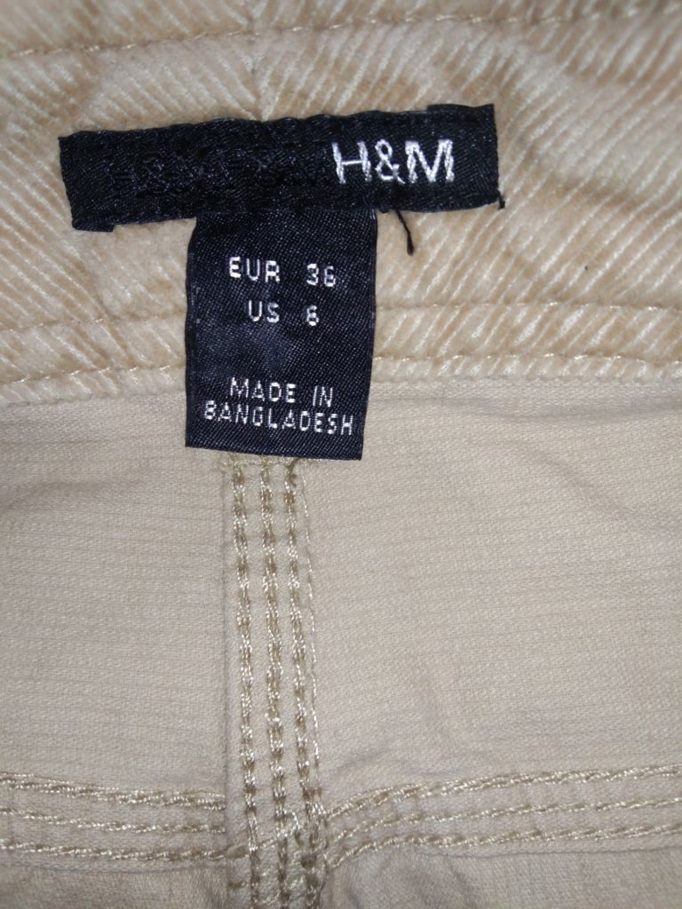 Вельветовые штаны H&amp;M 46р. - фото фото фото 6