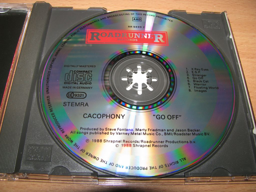MARTY FRIEDMAN / JASON BECKER CACOPHONY - Go Off    (1988 Roadrunner 1st press,W.Germany) - фото фото фото 2