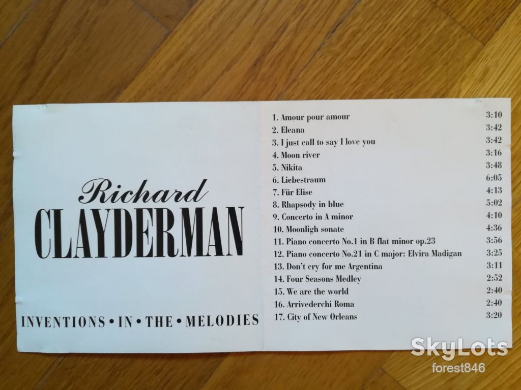 Richard Clayderman-Inventions in the melodies-состояние: 5 - фото фото фото 3