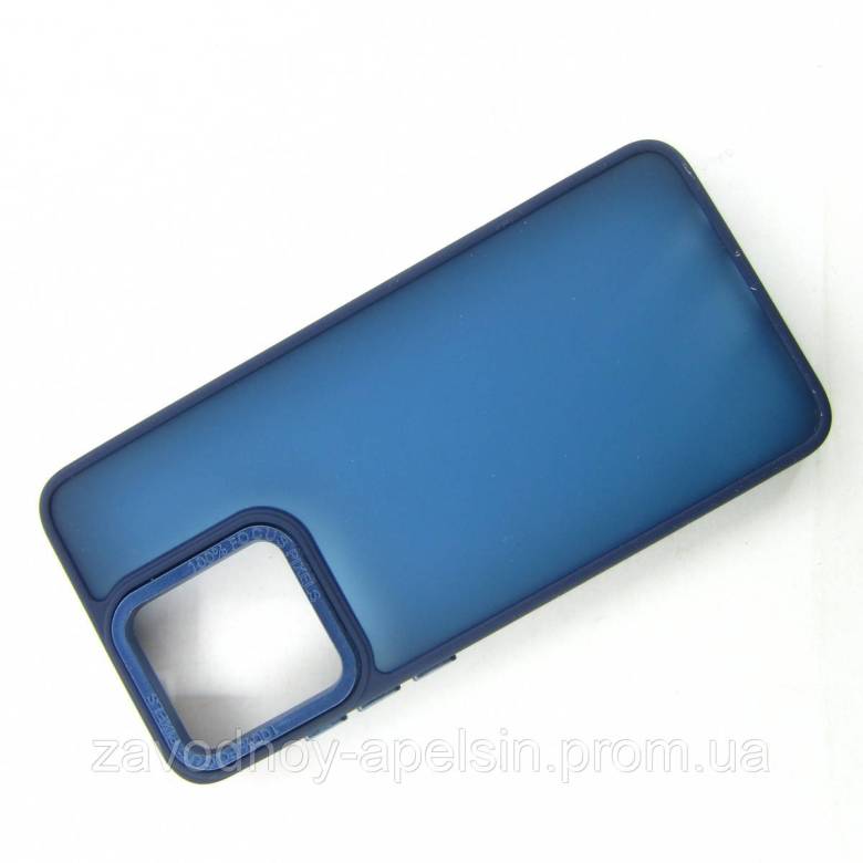 Motorola Moto G84 Матовый чехол Frame TPU+PC (синий) - фото фото фото 0
