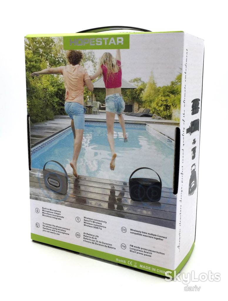 Колонка Bluetooth HOPESTAR H35 Blue - фото фото фото 3