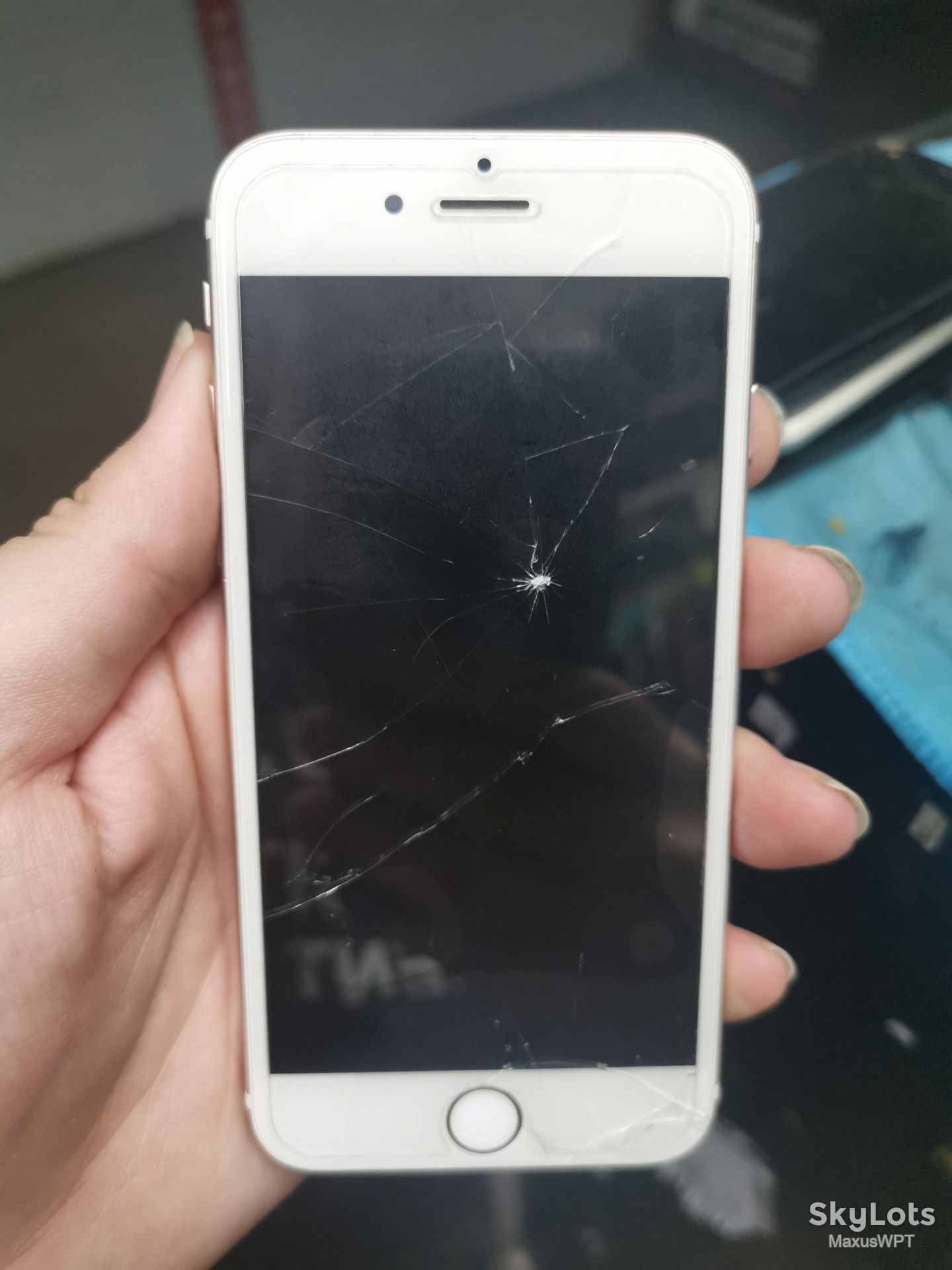 #1743 Sklad Iphone 6s S rose  cam crack - фото фото фото 0