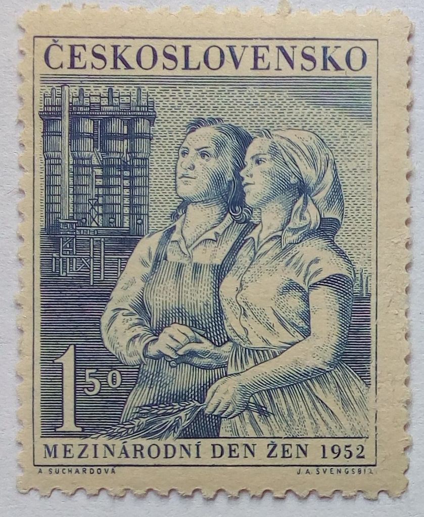 Чехословакия 1952 Международный женский день, MLH - фото фото фото 0