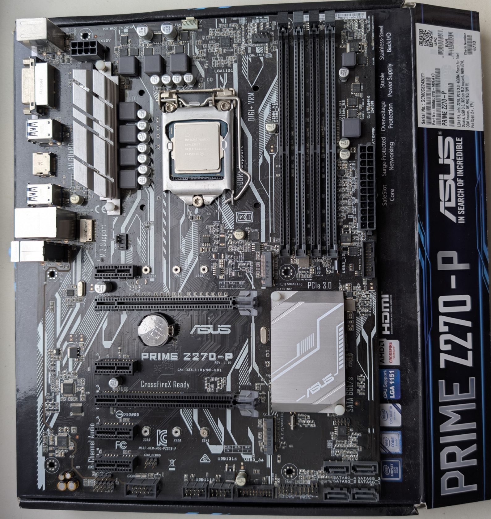 Asus Prime Z270-P + Intel Xeon E3-1230 V5   (i7 6700) - фото фото фото 0