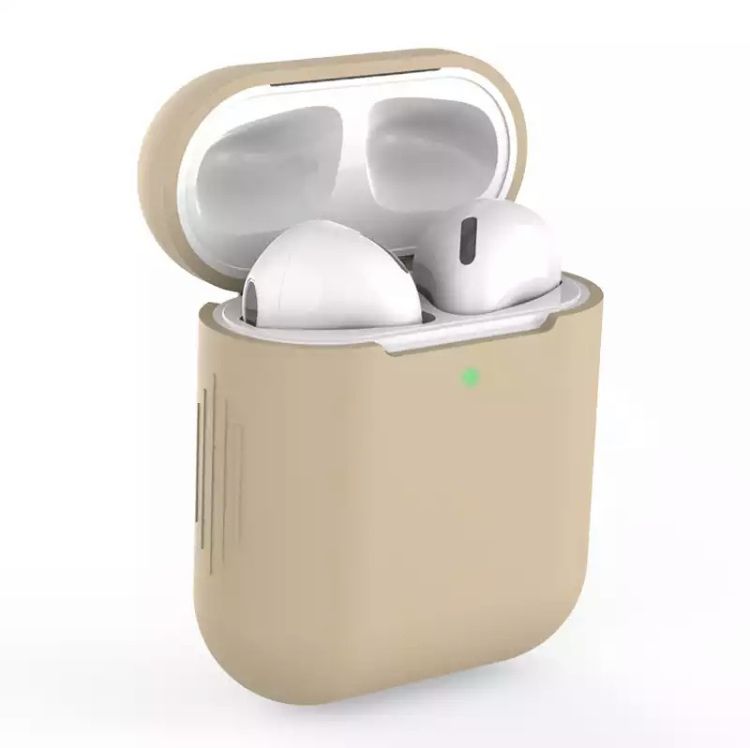 Чехол для наушников Apple Airpods 1 / 2 Кофейный - фото фото фото 0