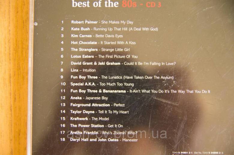 Музичний диск CD. BEST OF THE 80s - CD3 - фото фото фото 3