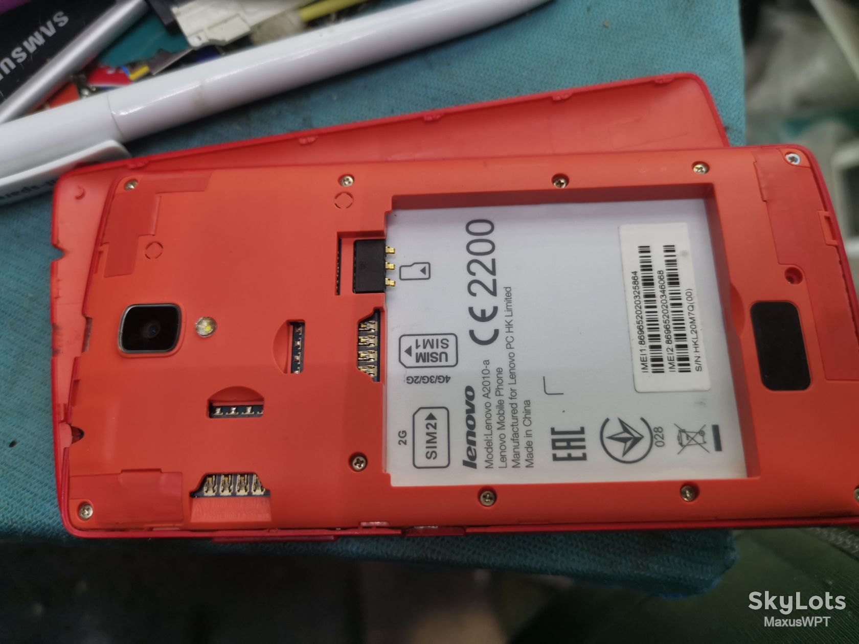 #2258 sklad lenovo A2010 red - фото фото фото 2