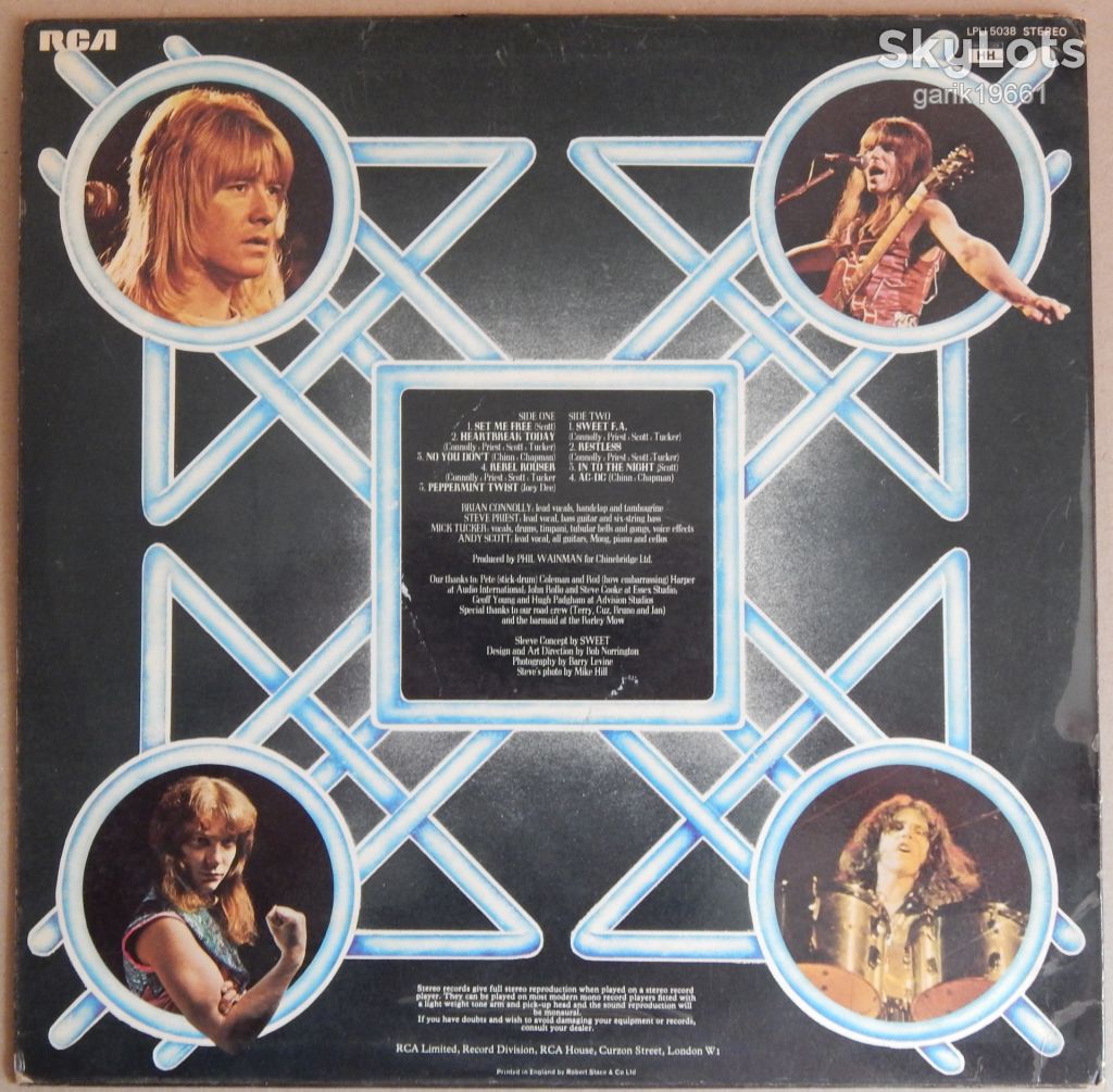 The Sweet – Sweet Fanny Adams  (RCA Victor – LPL1 5038, UK) EX/EX+ - фото фото фото 1