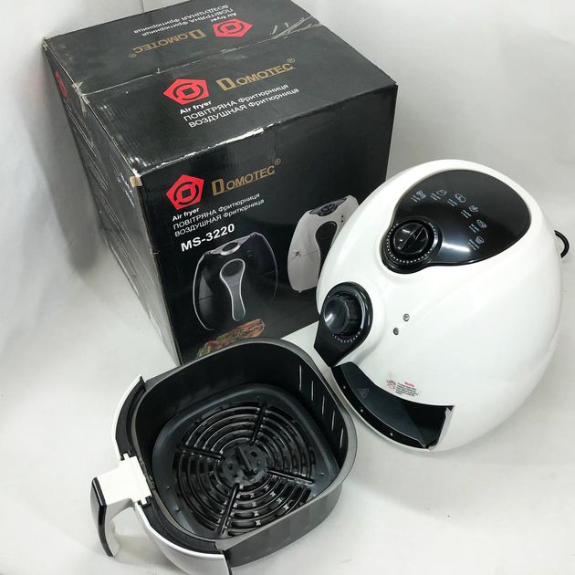 Аеро фритюрниця Air Fryer DOMOTEC MS-3220 білий - фото фото фото 2