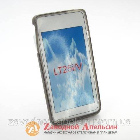 Sony Xperia V LT25i силиконовый чехол Cover gray - фото фото фото 1