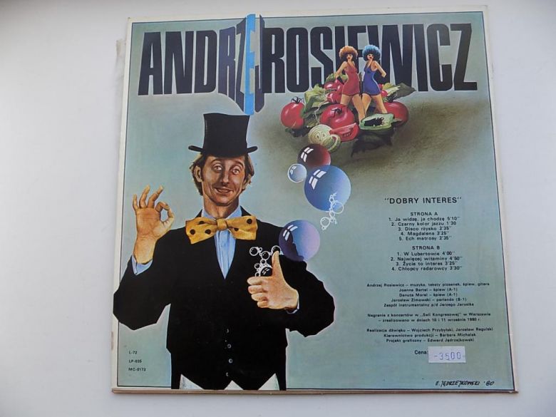 Виниловая пластинка Andrzej Rosiewicz Dobry Interes Про-во Польша - фото фото фото 3