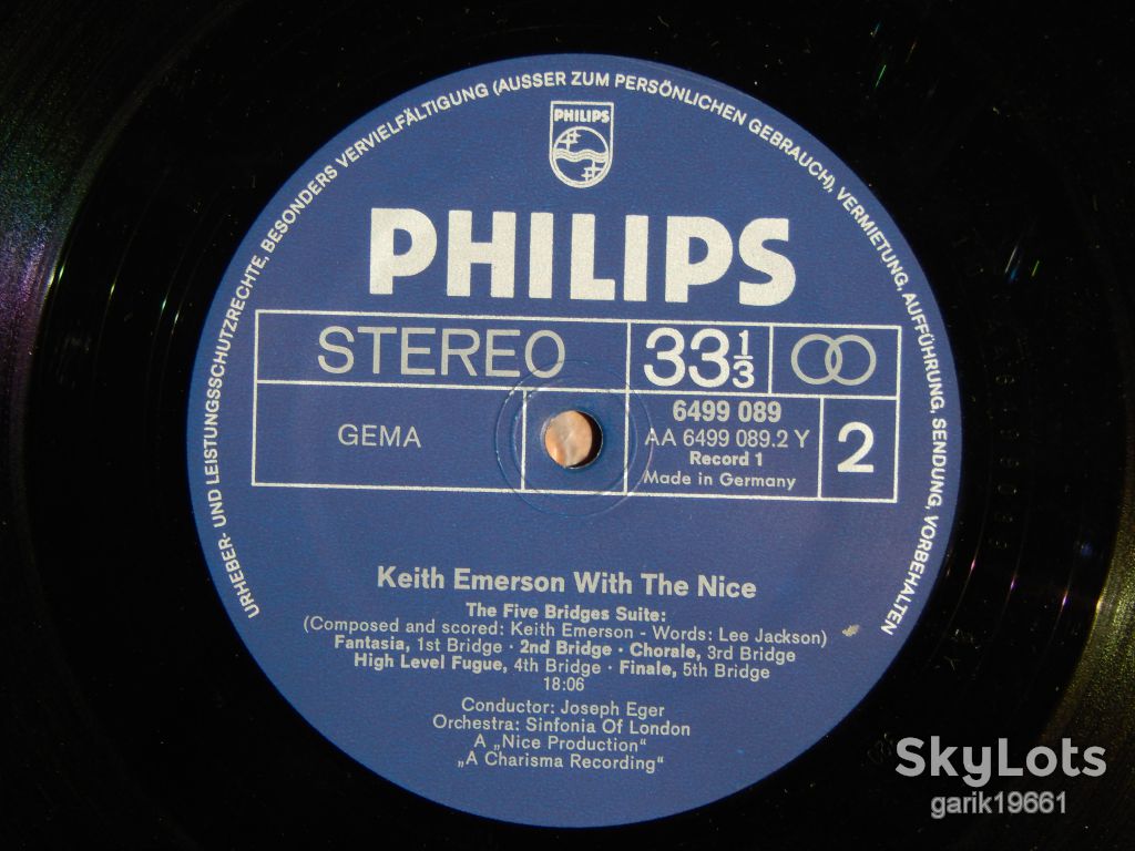Keith Emerson With The Nice (Philips ‎– 6610 011, Germany) EX+/EX/EX - фото фото фото 4