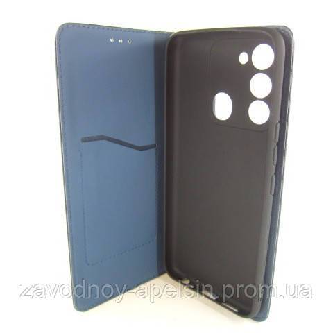 Чехол книжка Tecno Spark 8C Защита камеры (синий) - фото фото фото 2