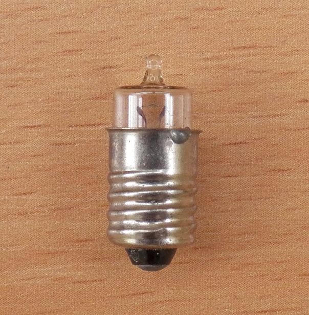 Лампа для ліхтаря 3.6V 0.3А E10 перевірена NEW - фото фото фото 0