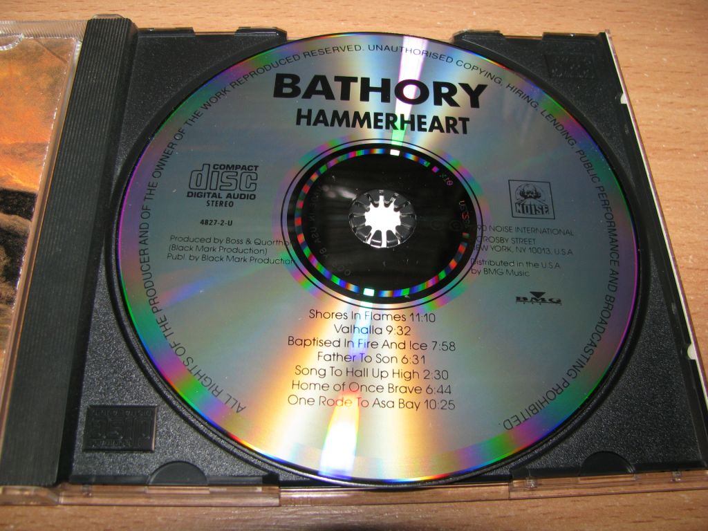 BATHORY - Hammerheart  (1991 Noise 1st press,USA) - фото фото фото 2