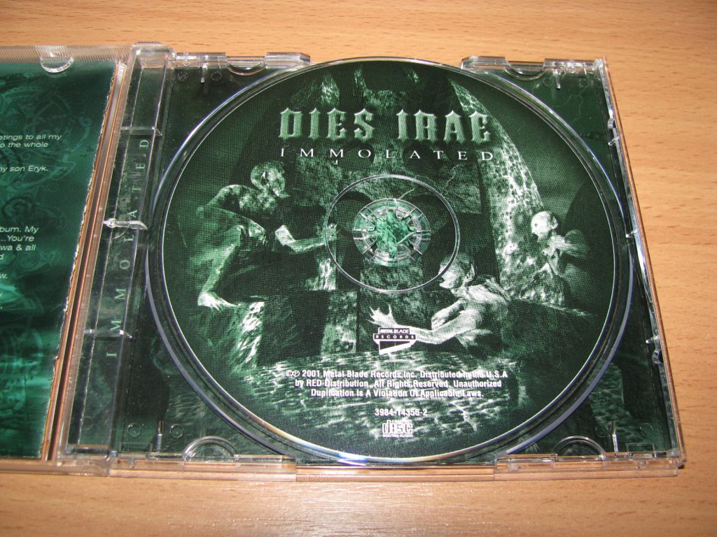 DIES IRAE - Immolated   (2001 Metal Blade 1st press USA) - фото фото фото 2
