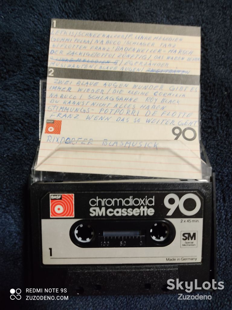S/F Аудио кассета BASF  Cromdioxid SM cassette 90 - фото фото фото 1