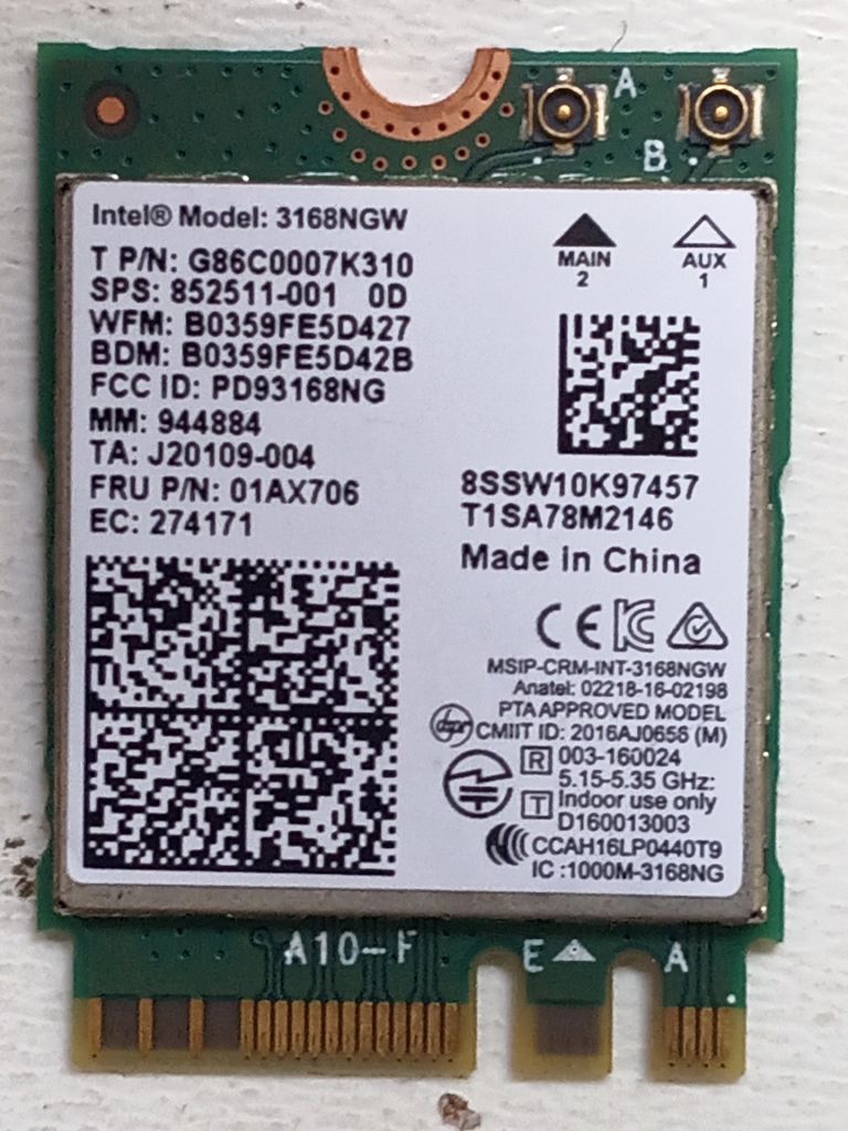 Б/У модуль Wi-Fi на ASUS D509D model-3168 NGW - фото фото фото 0