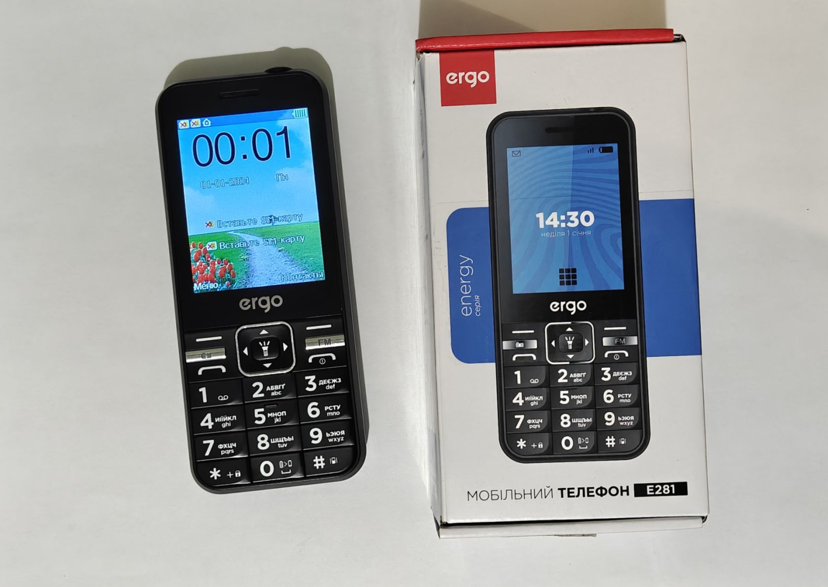 Мобильный телефон Ergo E281 Dual Sim Black - фото фото фото 0