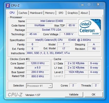 Intel Celeron E3400 Socket 775 - фото фото фото 0