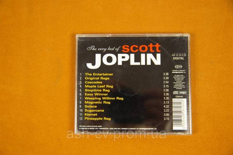 Музичний диск CD. Scott Joplin - фото фото фото 2