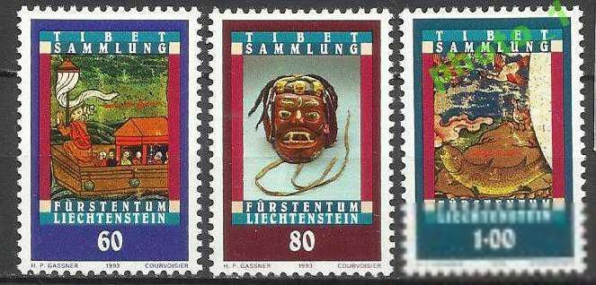 Лихтенштейн 1993 искусство Тибета 3м. - фото фото фото 0