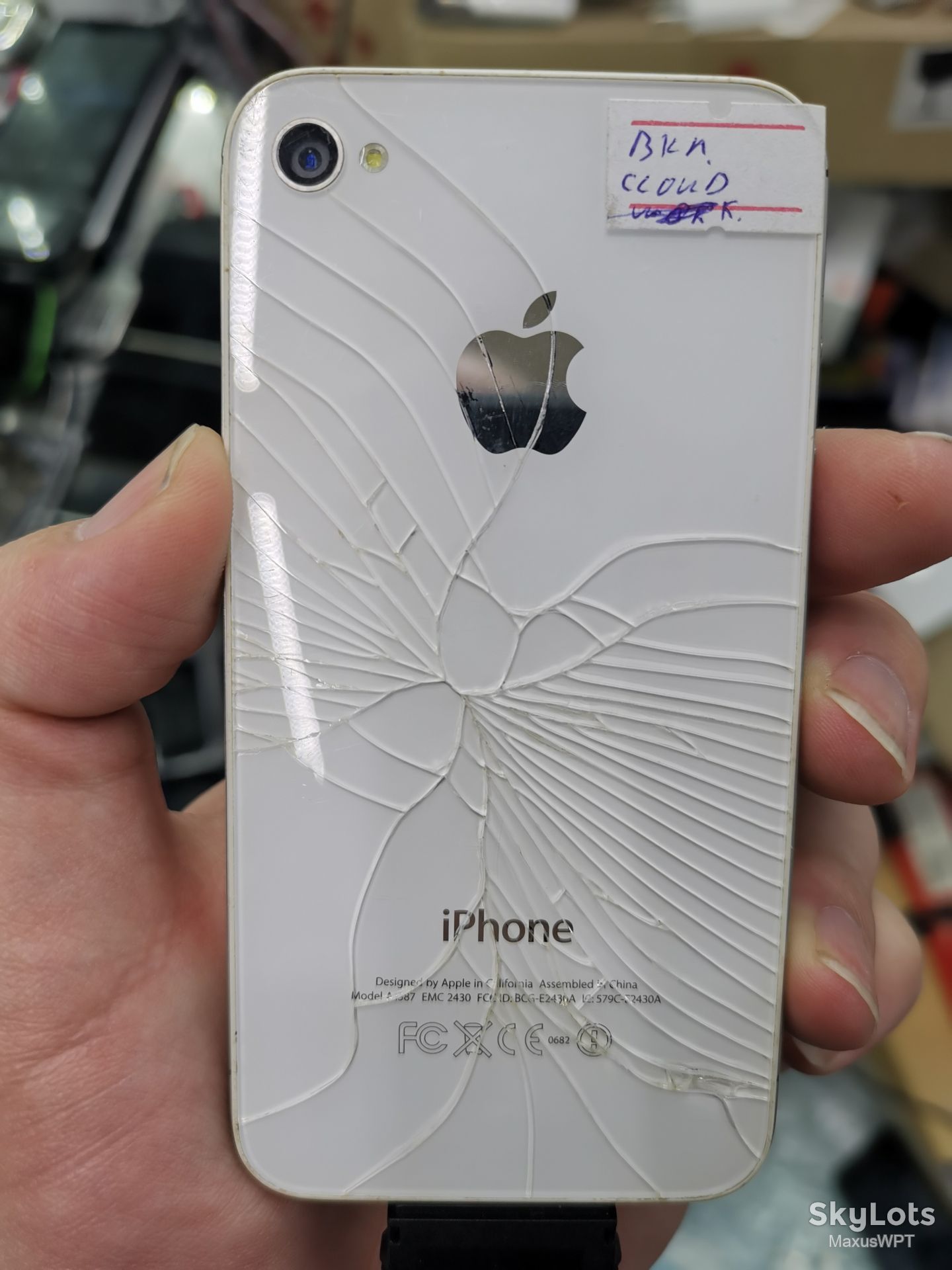 #1712 Sklad iphone 4s white icloud lcd t ok - фото фото фото 1