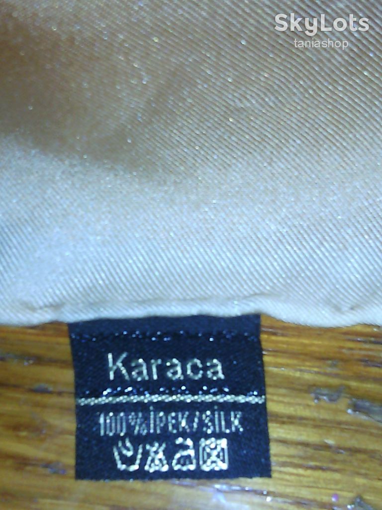 Платок KARACA Турция, 100%шелк, 93см х93см - фото фото фото 5