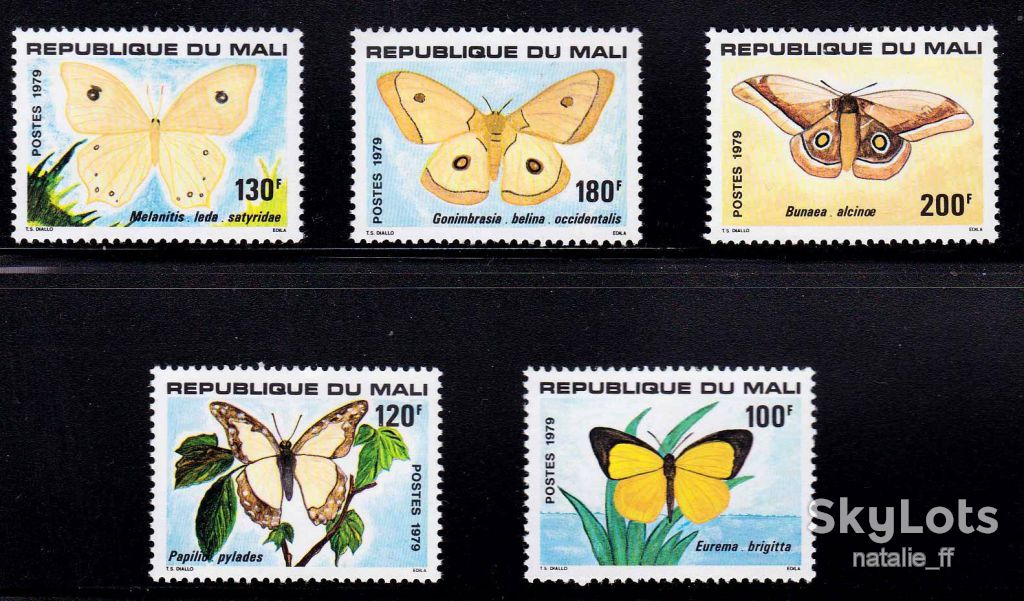 Мали  1979   MNH  - бабочки - фото фото фото 0
