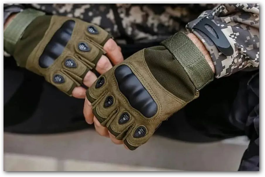 Тактические перчатки с открытыми пальцами Oakley, Зеленый  новые М и L. размеры. - фото фото фото 0