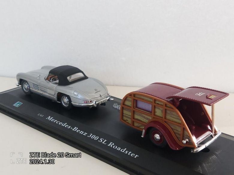 Mercedes-Benz 300SL Roadster &amp;amp; Caravan / Cararama - Hongwell /  -4600- - фото фото фото 2