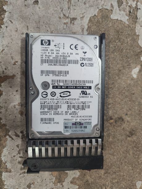 Жесткий диск Винчестер HDD 146 Gb / Гб HP DG146BAAJB 2.5" SAS № 241609101 - фото фото фото 0