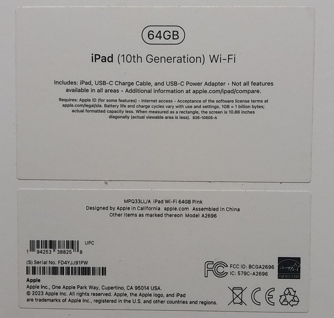 apple IPAD  wifi 64gb коробка  a2696 - фото фото фото 1
