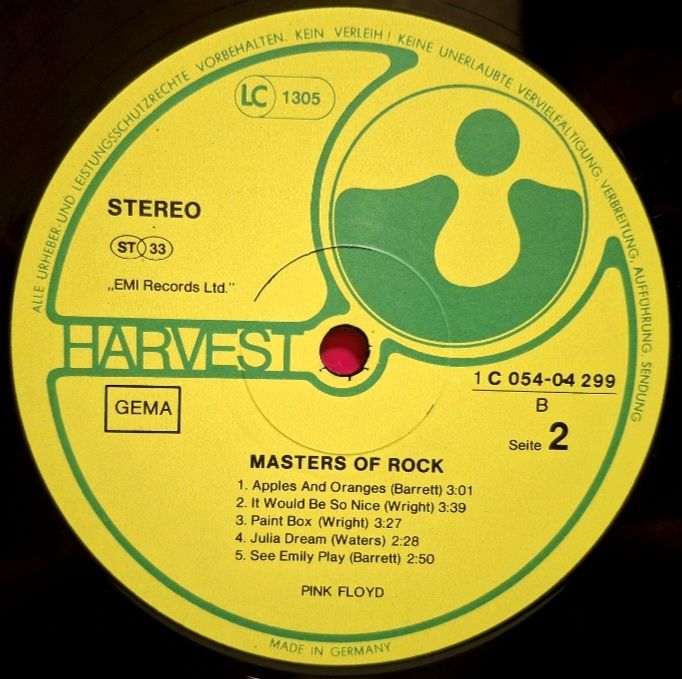Pink Floyd - Masters Of Rock - 1967-73.  (LP). 12. Vinyl. Пластинка. Germany. - фото фото фото 3