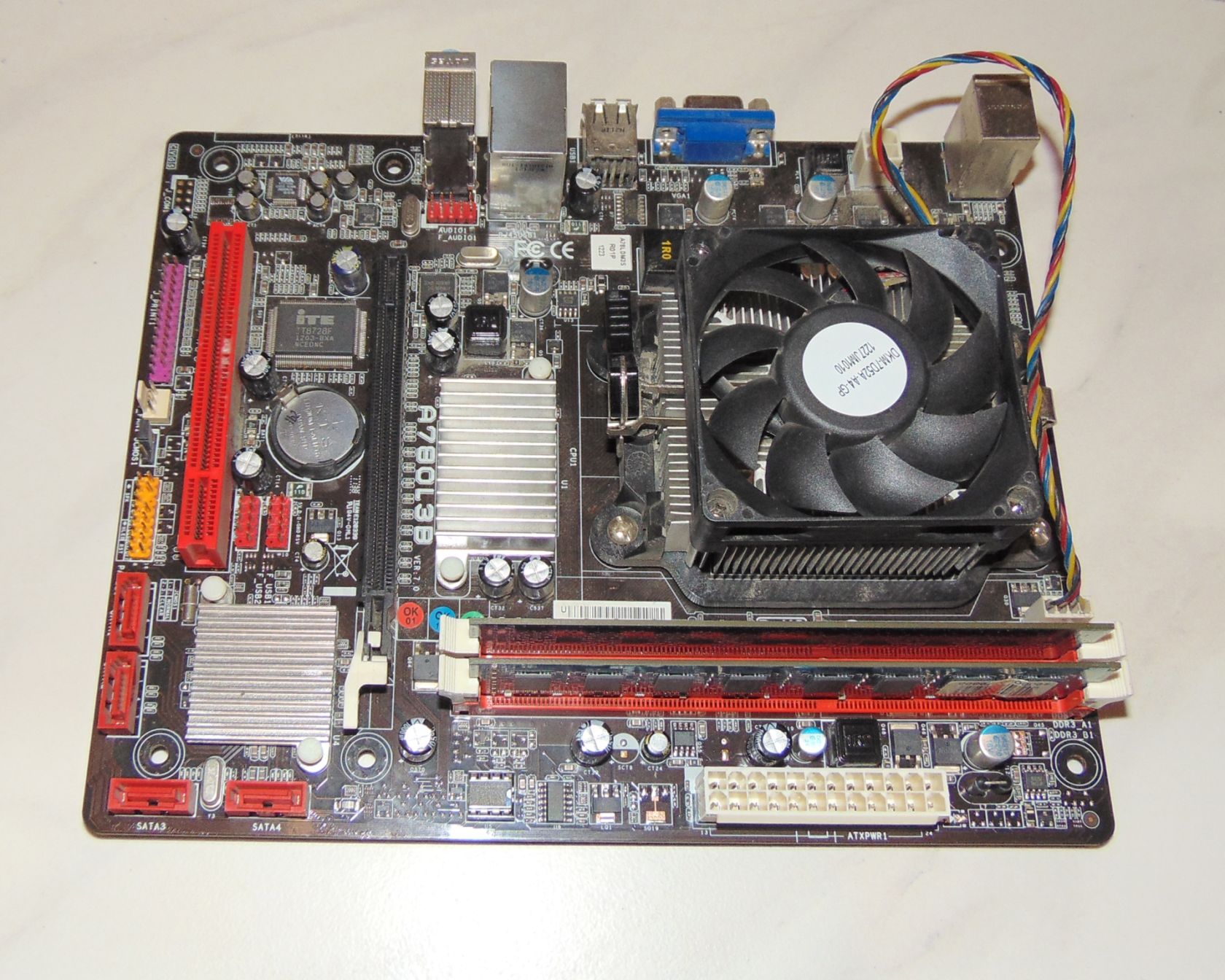 Комплект:  Biostar A780L3B+ thlon II X2 250 + ОЗП 3Gb DDR3 - фото фото фото 1
