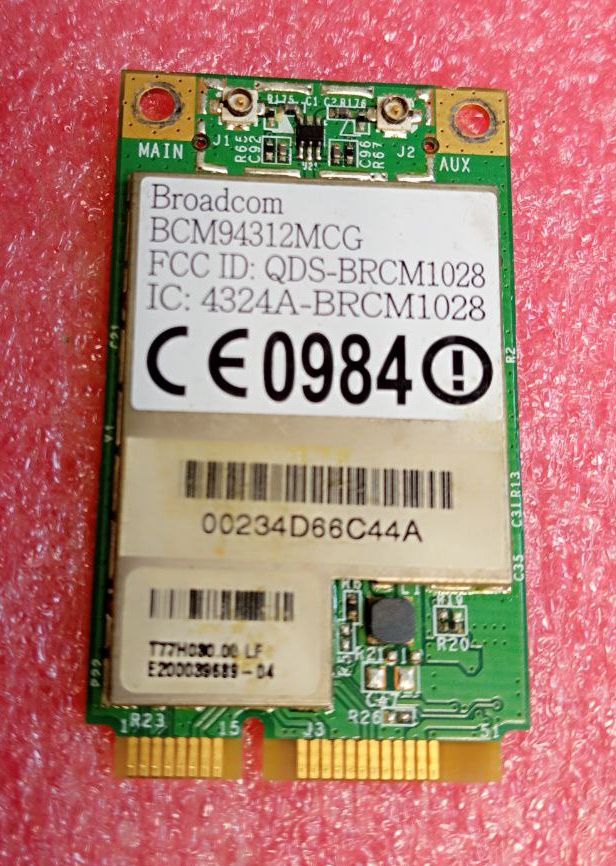 Плата  WiFi Wireless Card Realtek   BCM94312MCG, Acer 5530 - фото фото фото 1