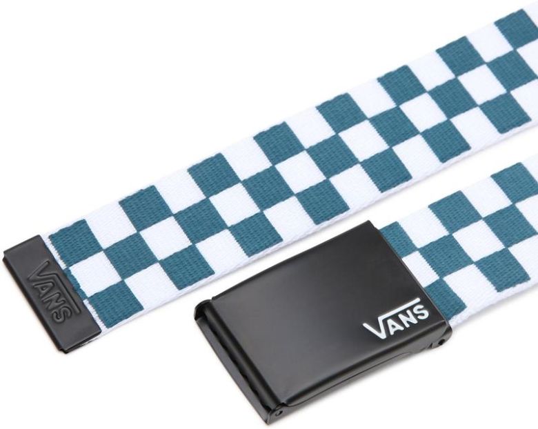 Ремінь vans deppster ii web - blue coral/checkerboard - фото фото фото 2