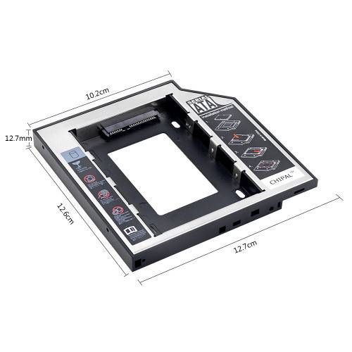 Карман SSD, HDD вместо DVD в ноутбуке, толщина 12,7 мм - фото фото фото 5
